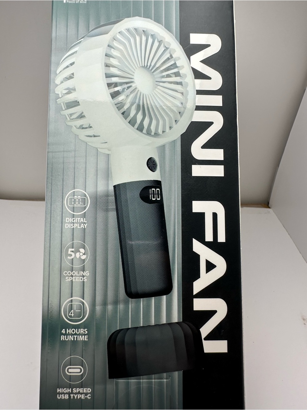 Mini Handheld Fan — White - Picture 3 of 3